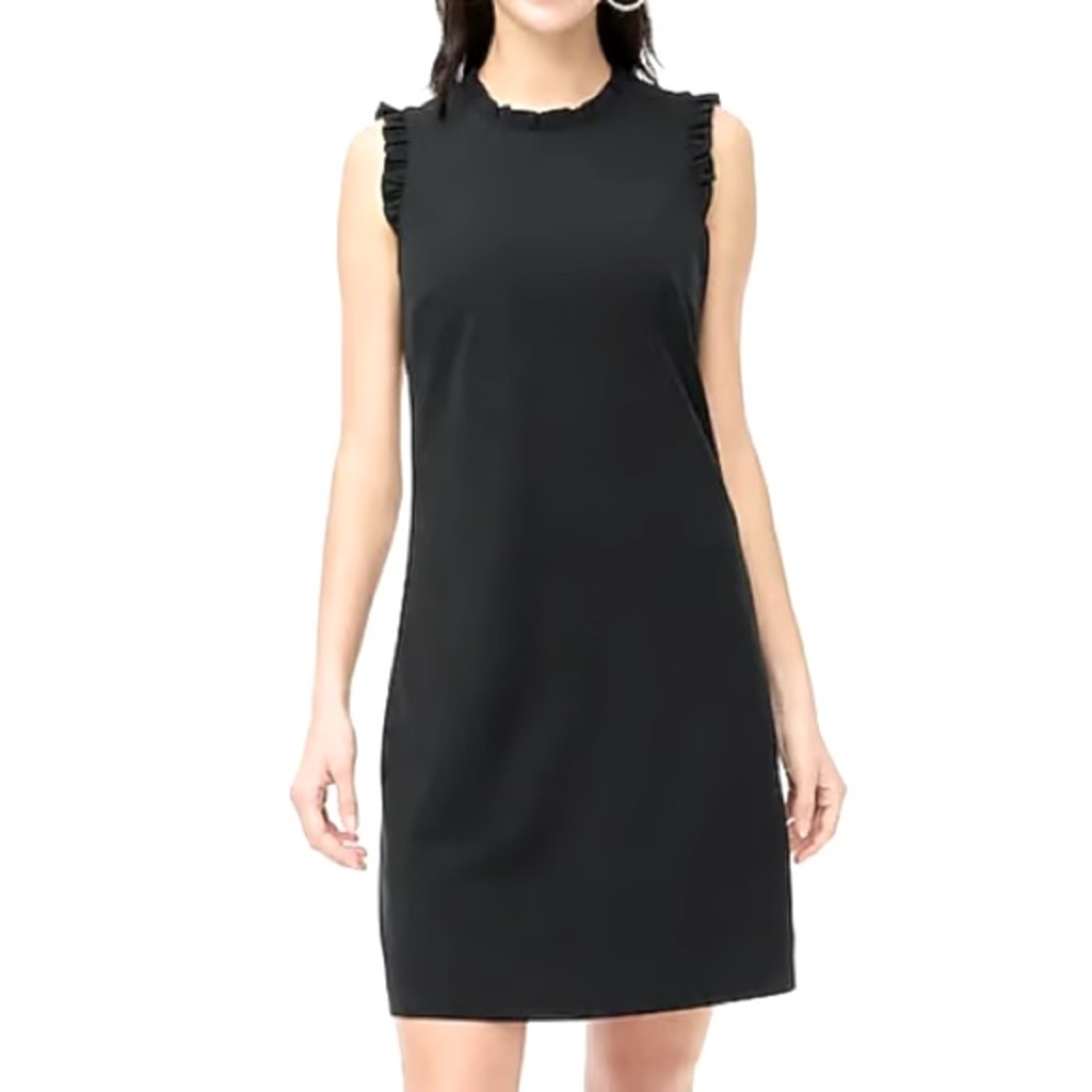 J.Crew Ruffle Neck Suiting Dress